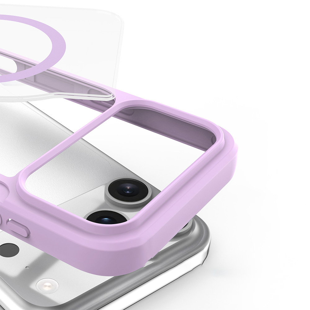 Etui Dux Ducis Skin X Pro Magnetic do Apple iPhone 17 Pro Max, przezroczysto-fioletowe